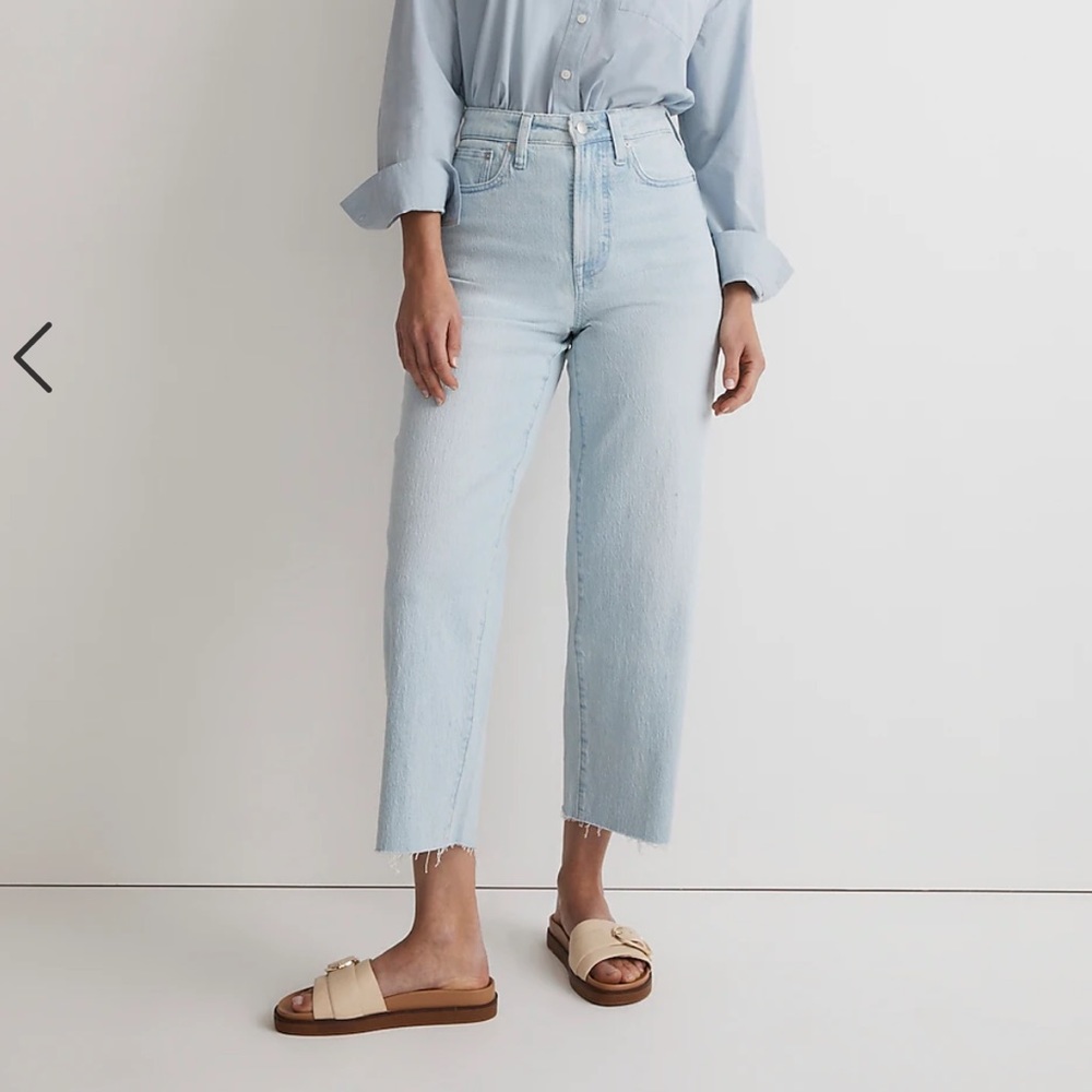 NEW Madewell Size 31 Curvy Cropped Jeans